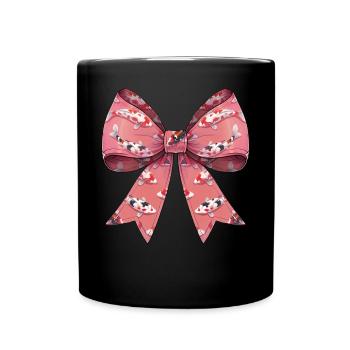 Coquette Bogen Koi Fisch Karpfen Nishikigoi Japan - Tasse einfarbig - Schwarz - Vorne