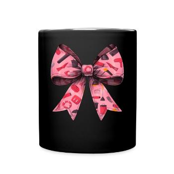 Coquette Bow Lifeguard Garde de piscine Rose - Mug uni - noir - Devant