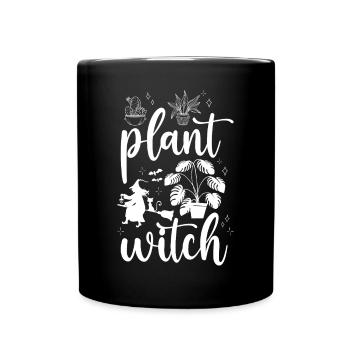 Plant Lover Gardening Halloween - Full Colour Mug - black - Front