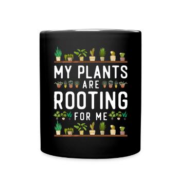 Plant Lover Gardening Pun My - Full Colour Mug - black - Front
