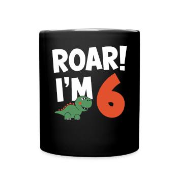 Décorations de fête de dinosaures - Mug uni - noir - Devant