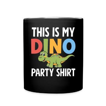 Dinosaur Party Decorations - Full Colour Mug - black - Front