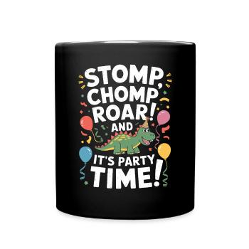Dinosaur Party Decorations - Full Colour Mug - black - Front