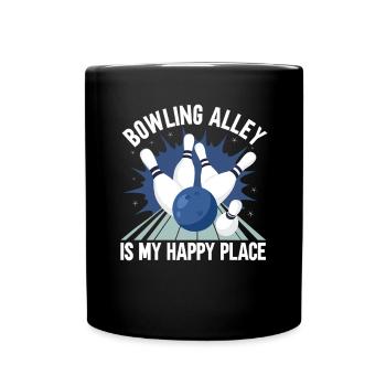 Bowling Alley - Full Colour Mug - black - Front