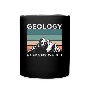 Geologist Rocks My World - Full Colour Mug - black - Front