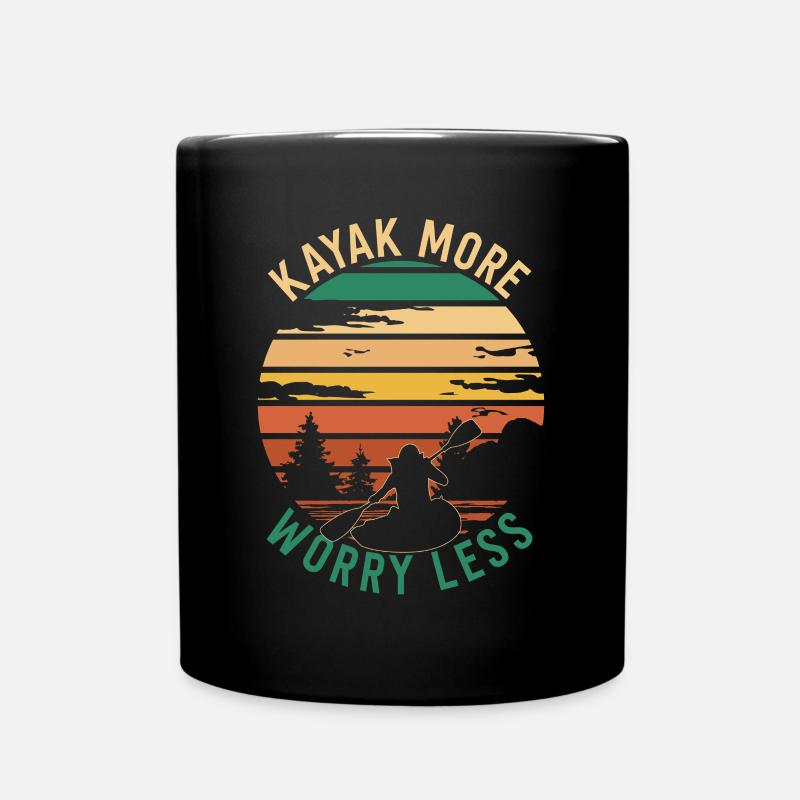 Kayak More - Full Colour Mug - black