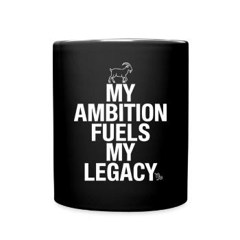 Capricorn zodiac sign: My ambition drives my - Full Colour Mug - black - Front