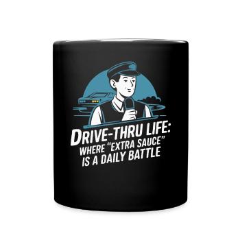 Opérateur au volant Profession Restauration rapide - Mug uni - noir - Devant
