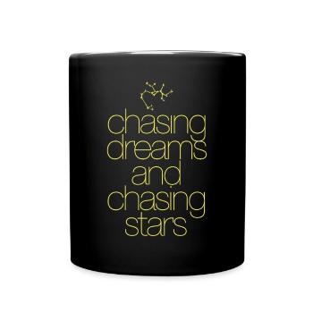 Sagittarius Zodiac Signs: Dreams and Chasing Stars - Full Colour Mug - black - Front