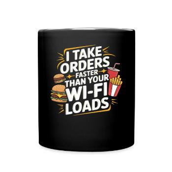 Opérateur au volant Profession Restauration rapide - Mug uni - noir - Devant