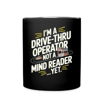 Opérateur au volant Profession Restauration rapide - Mug uni - noir - Devant