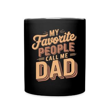 Geschenke Zum Vatertag Für Papa - Tasse einfarbig - Schwarz - Vorne
