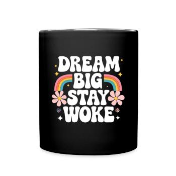 Réveillé - Mug uni - noir - Devant