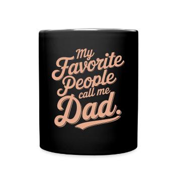 Geschenke Zum Vatertag Für Papa - Tasse einfarbig - Schwarz - Vorne