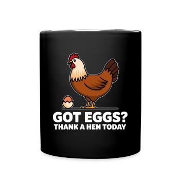 Chicken Chickens - Full Colour Mug - black - Front