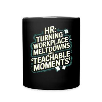 Gestionnaire des ressources humaines Ressources humaines Employé Milieu de travail Drame - Mug uni - noir - Devant