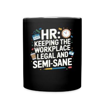 Gestionnaire des ressources humaines Ressources humaines Employé Milieu de travail Drame - Mug uni - noir - Devant