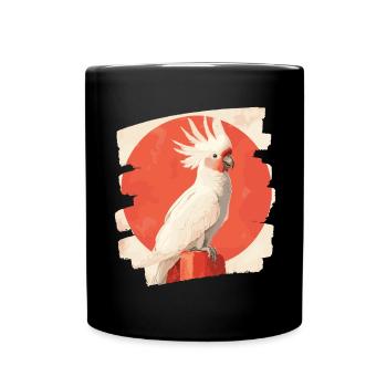 Kakadu - Tasse einfarbig - Schwarz - Vorne