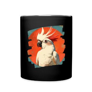 Kakadu - Tasse einfarbig - Schwarz - Vorne