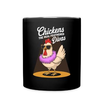 Poulets Poulets - Mug uni - noir - Devant