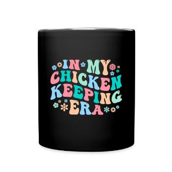Chicken Chickens - Full Colour Mug - black - Front