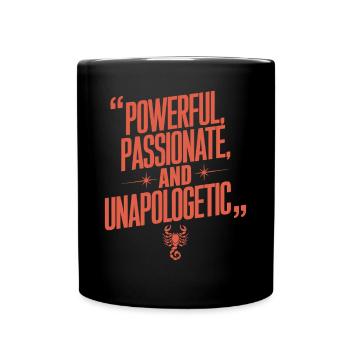 Scorpion passionné : Puissant et - Mug uni - noir - Devant