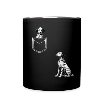 Dalmatiner Hunde Liebhaber Hundebesitzer - Tasse einfarbig - Schwarz - Vorne