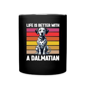 Dalmatiner Hunde Liebhaber Hundebesitzer - Tasse einfarbig - Schwarz - Vorne