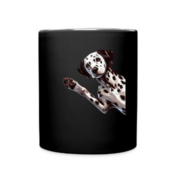 Dalmatiner Hunde Liebhaber Hundebesitzer - Tasse einfarbig - Schwarz - Vorne