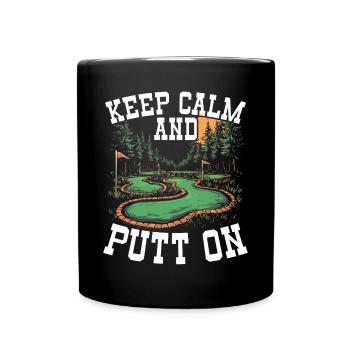 Golf Golf Golfer Golf Course - Full Colour Mug - black - Front