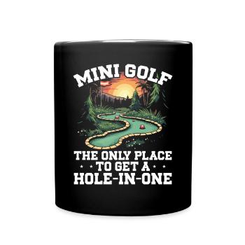 Golf Golf Golfer Golf Course - Full Colour Mug - black - Front