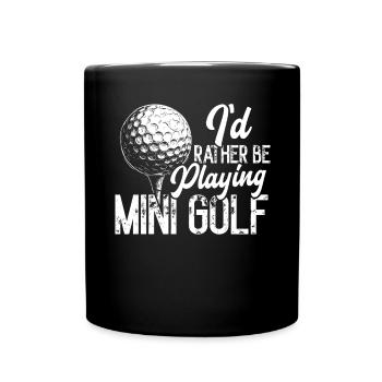 Golf Golf Golfer Golf Course - Full Colour Mug - black - Front
