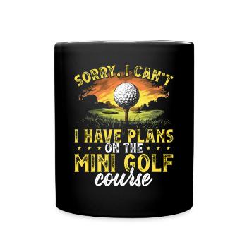 Golf Golf Golfer Golf Course - Full Colour Mug - black - Front