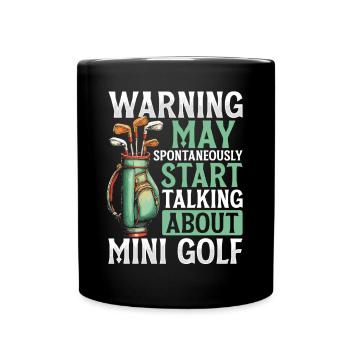 Golf Golf Golfer Golf Course - Full Colour Mug - black - Front
