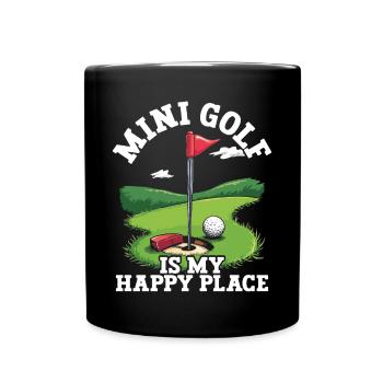 Golf Golf Golfer Golf Course - Full Colour Mug - black - Front