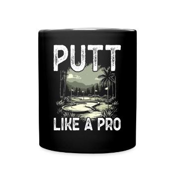 Golf Golf Golfer Golf Course - Full Colour Mug - black - Front