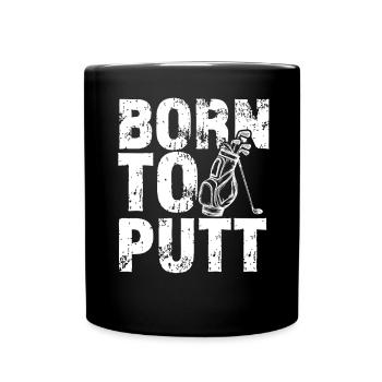 Golf Golf Golfer Golf Course - Full Colour Mug - black - Front