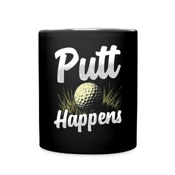 Golf Golf Golfer Golf Course - Full Colour Mug - black - Front
