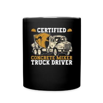 Concrete mixer - Full Colour Mug - black - Front