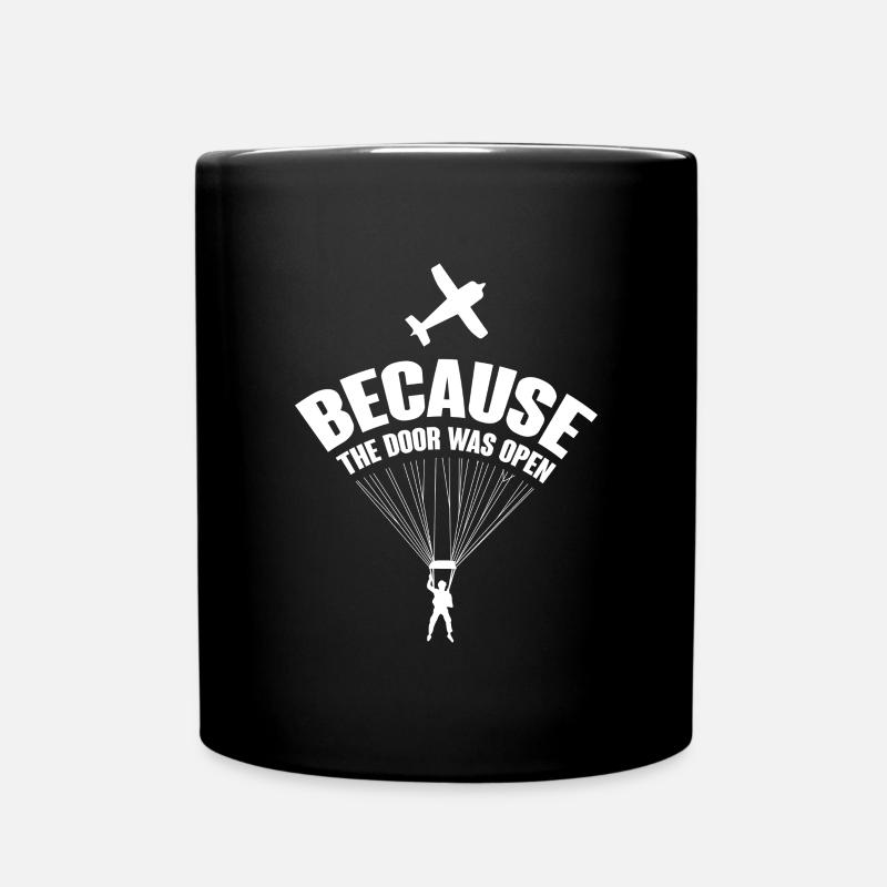 Skydive Skydiver Skydiving Fallschirm Geschenk - Tasse einfarbig - Schwarz