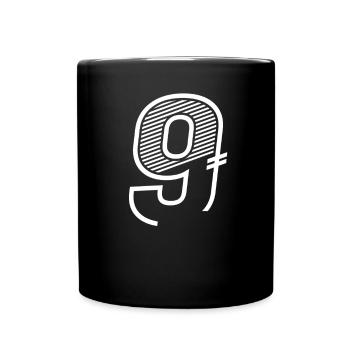 Numéro 9 Maillot de sport 9e anniversaire - Mug uni - noir - Devant