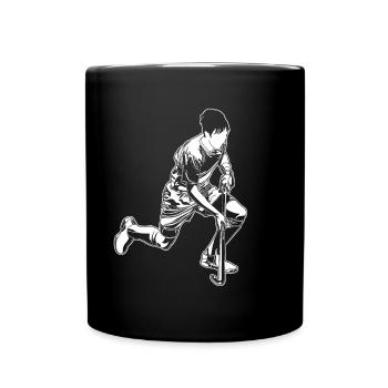 Joueurs de hockey sur gazon - Mug uni - noir - Devant