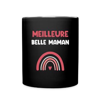 meilleure belle maman arc-en-ciel belle mère - Mug uni - noir - Devant