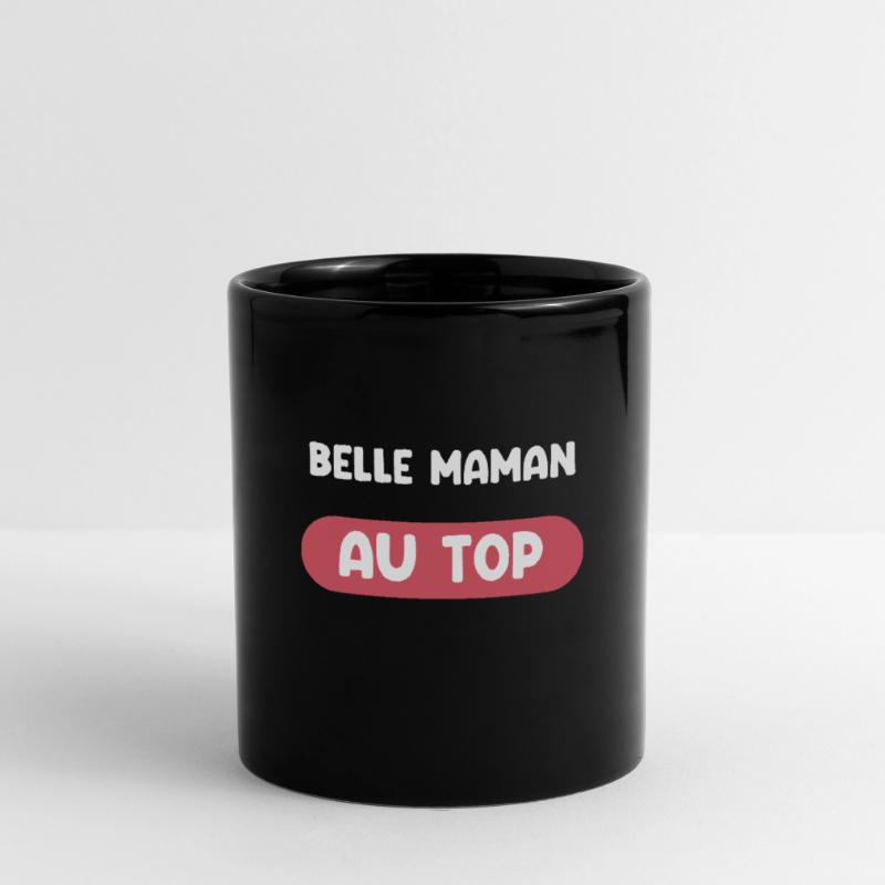 Schöne Mutter am oberen Ende Geschenk Schöne Mutter Stiefmutter Schwiegermutter Tasse einfarbig