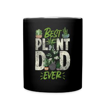 Amoureux des plantes Jardinage Papa Meilleur - Mug uni - noir - Devant