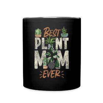 Amoureux des plantes Jardinage Maman Best - Mug uni - noir - Devant