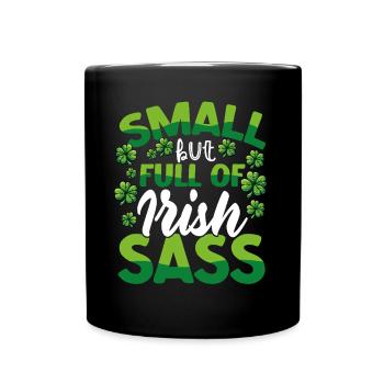 Petit mais plein d’insolence irlandaise, St. - Mug uni - noir - Devant