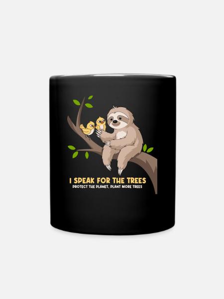 Je parle pour les arbres : militant écologiste - Mug uni - noir