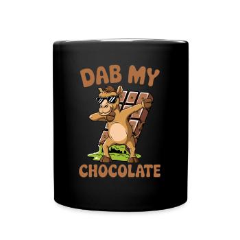 Dubai Dab my Chocolate - Full Colour Mug - black - Front
