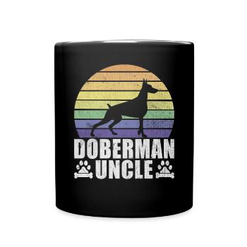 Doberman Gifts - Tasse einfarbig - Schwarz - Vorne